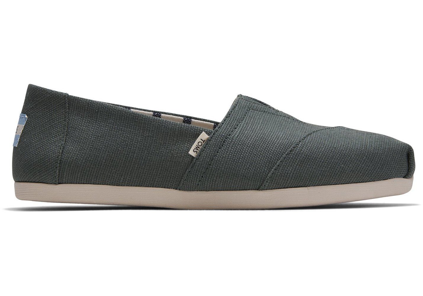 Toms Espadryle Damskie Zielone - Alpargata Heritage Płócienne - 52NLPAEJI